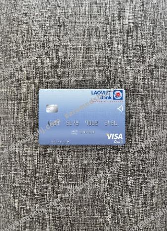 Laos Lao-Viet visa debit card photolook front